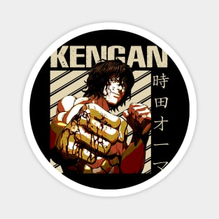 Yamashita's Determination Kengan Underground Wars Tee Magnet